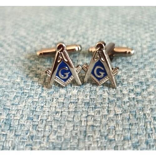 100pairs Wholesale factory custom enamel cufflink freemason masonry cuff links Masonic fashion cufflinks