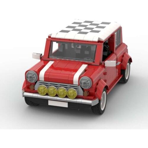 1198PCS MOC Building Blocks Kids Mini Bricks Educational Vehicle Creatored Beetle Police Truck Car Parts Toys Children Gifts