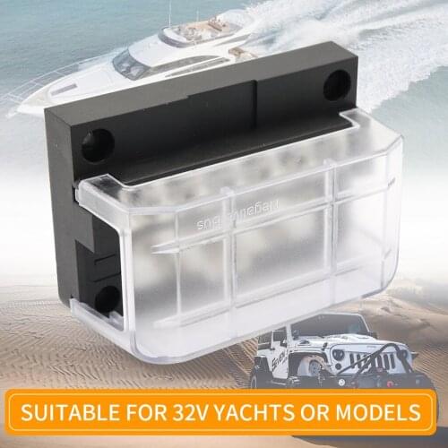 12 in 1 Junction Block Power Post Set Box Negative Bus Bar for Boat 32V