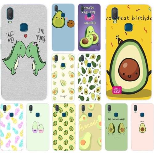 12AS Avocado Aesthetic Soft Silicone Back Cover Case for Vivo Y3 Y11 2019 Y12 Y15 Y17 V17Neo V17 Pro cover funda