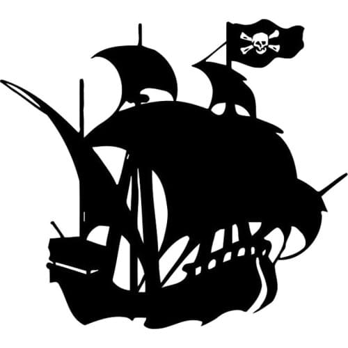 14.8cm*13.2cm Pirate Ship Fashion Car-Styling Decor Stickers Decals Vinyl