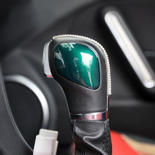 2pcs Car Gear Shift Knob Cover Styling Sticker Moulding Trim for Volkswagen Beetle 2013 2014 2015 2016 2017 2018