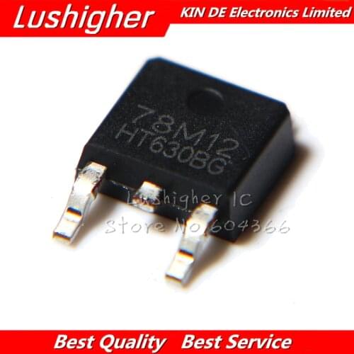 20PCS 78M12 TO252 L78M12CDT L78M12 TO-252 (DPAK) 12V Voltage Regulator