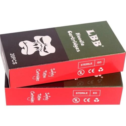 40pcs Cartridge Needles LBB Disposable Semi-Permanent Makeup Tattoo Cartridge Needle #12RS/Tattoo Gun Supplies Free Shipping