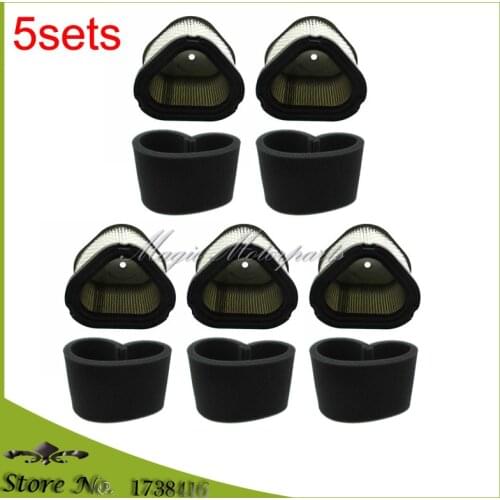 5x Air Filter Set For John Deere GY20661 7G18 G15 GS25 GS30 GS45 GS75 Kohler CV11-CV16 CV430-CV493 XT675 12 083 10, 12 083 12