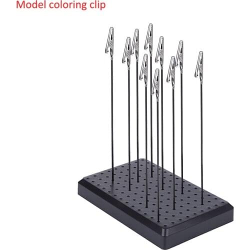 9 X 14 Hole Spray Paint Rack Base with 10/20pcs Metal Alligator Clips for Sand Table Model Building Tool Set