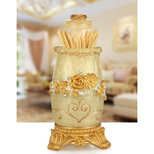 Automatic Toothpick Box Nordic Ins Push-down Creative Home European Style Cotton Box Simple Personality Toothpick Holder Cute