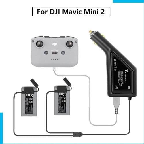 YX 3 in 1 Car Charger For DJI Mavic Mini2 Intelligent Battery Charging Hub Mavic Mini2 Car Connector USB Adapter Multi 2 Battery