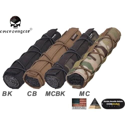 EmersonGear Tactical 22cm Suppressor Mirage Cover Quick Release Airsoft Cover with Shock strap EM9330
