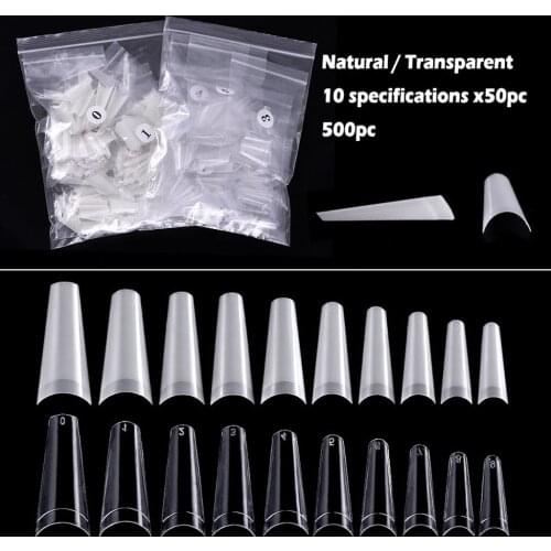 Pleated Non-trace Nail Tip Full Stick Short Version Of Droplet Tip False Nail Extension Tips Quick Building Mold False Tips