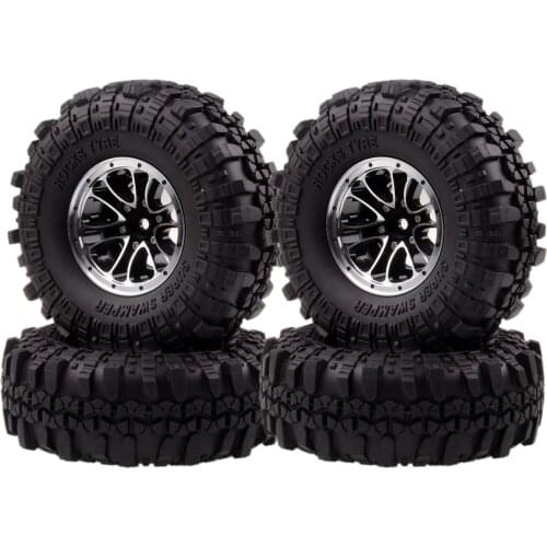 RC 1051-7035 Wheel Rim & 110MM Tyre Tires SET 1/10 1.9" Metal Rock Crawler