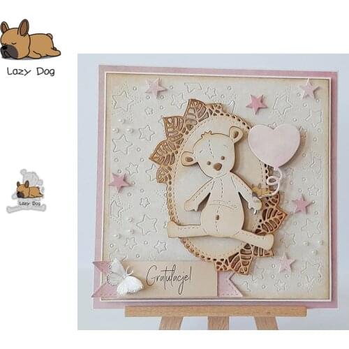 Teddy Bear Metal Cutting Dies Scrapbooking Stencil DIY Mold Knife Craft Embossing Die Cuts Card Making New Dies For 2020
