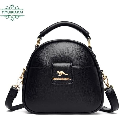 Ladies Retro Mini Handbag Small Simple Messenger Bag Solid Color High Quality PU Leather Casual Shoulder Bag Stylist Sac A Main