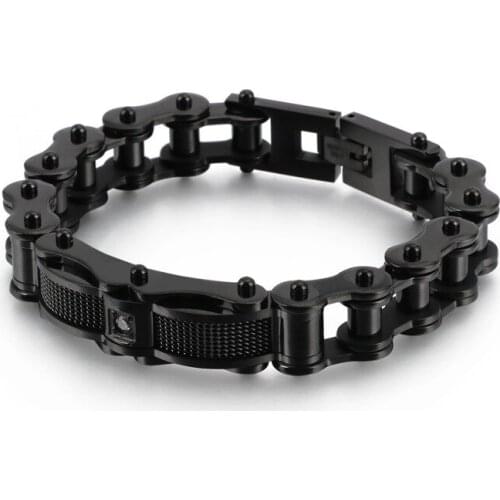 Hot selling bracelet stainless steel mens bracelet rock personality locomotive chain creative jewelry