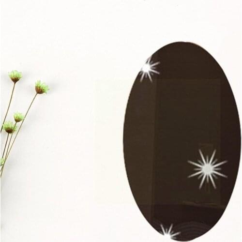 Wall Mirror Stickers Decor Wall Mirrors Bathroom Makeup Lenses Stickers Stickers Replaceable Decoration Mirror Home Dressin R1B4