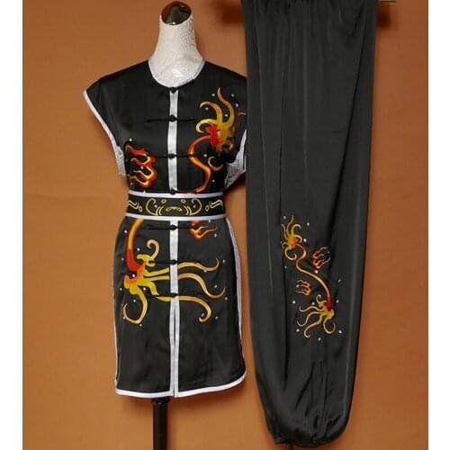Wushu Clothing Martial Arts Uniform Embroidery Wing Chun Chinese Kungfu Uniform Wushu Performance Costumes Kung Fu Uniform T2078