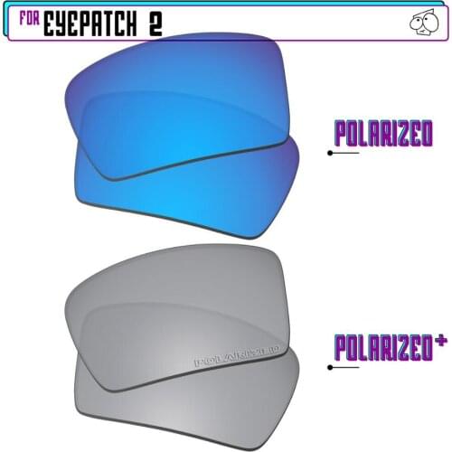 EZReplace Polarized Replacement Lenses for - Oakley Eyepatch 2 Sunglasses - Sir P Plus-BluePPlus
