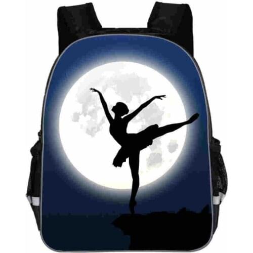 Ballet pattern schoolbag high school junior high school cartoon lightening burden backpack fashion children backpack