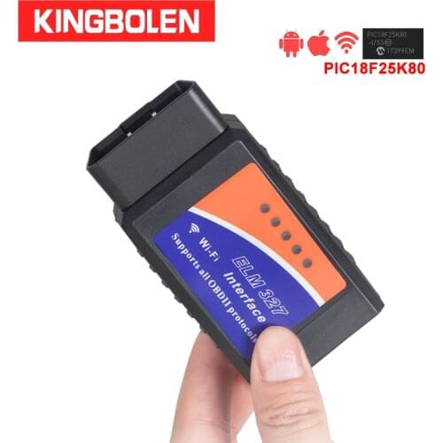 ELM327 V1.5 OBD2 Scanner PIC18F25K80 Chip Wifi ELM 327 Bluetooth elm327 Car Diagnostic Tool For iPhone/Android
