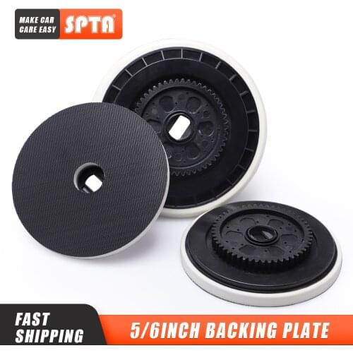 SPTA 5/6inch Backing Plate for Felex Polisher Replaceable Hook & Loop Face Backing Plate for Forced Rotation DA Polisher