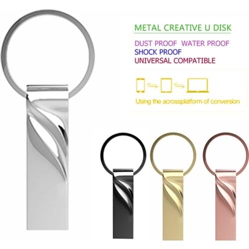 Metal pen drive pendrive флешка 128GB 64GB 32GB usb flash drive 16GB 8GB 4GB u disk memoria cel usb stick gift Custom logo
