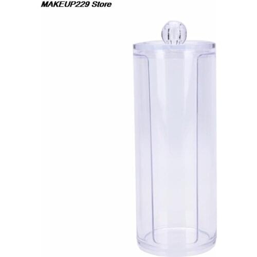 Cotton Pads Cotton Swab Clear Storage Holder Box Transparent Cosmetic Makeup Organizer Case
