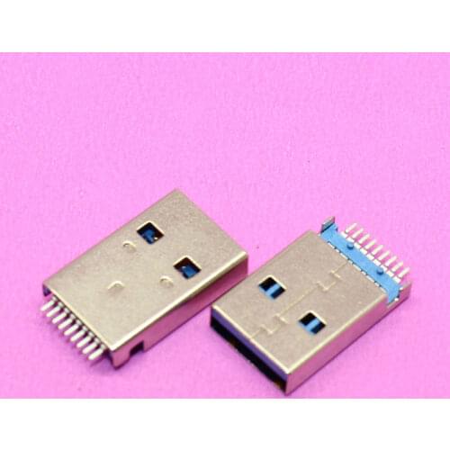 YuXi New Male USB 3.0 connector Sink type jack 180degree SMT for U disk