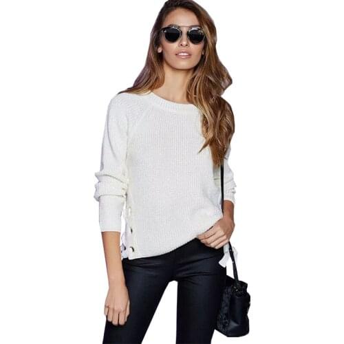 2017 Quick Sell Sweater Women New womens Clothing Round Neck Long Sleeve Solid Color Sweaters And Pullovers Vestidos MMY69107