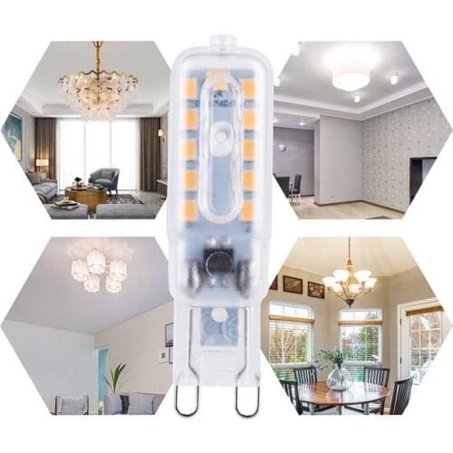 10pcs Mini G9 Led Light AC 220V bulb SMD 2835 Spotlight For Crystal Chandelier Replace 40W 50W Halogen Lamp 360 Degree Lighting