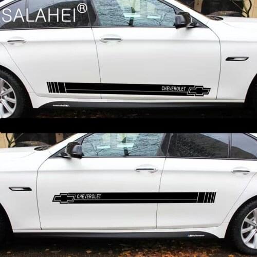 2pcs Car Door Side Sticker Body Sticker Automotive Goods For Chevrolet Lacetti Colorado Camaro Niva Captiva Captiva Accessories