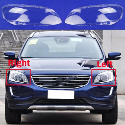 Car Front Headlamp Lampshade Auto Transparent Case Glass Headlight Shell Lens Cover Caps 2014-2017 For VOLVO XC60 T5 T6
