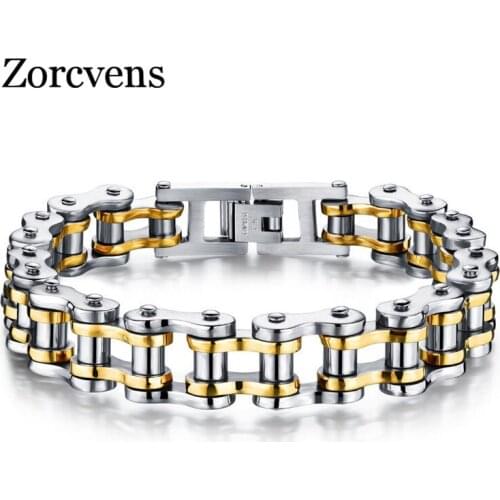 Modyle Biker 316L Stainless Steel Mens Bracelet Fashion Sports Jewelry Bike Bicycle Chain Link Bracelet Casual Jewellery