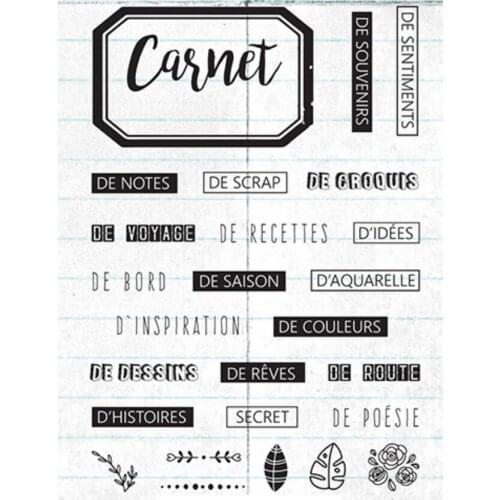 French Clear Silicone Stamp / seal for DIY Scrapbooking / Album Decorative Clear Stamp Sheets A387