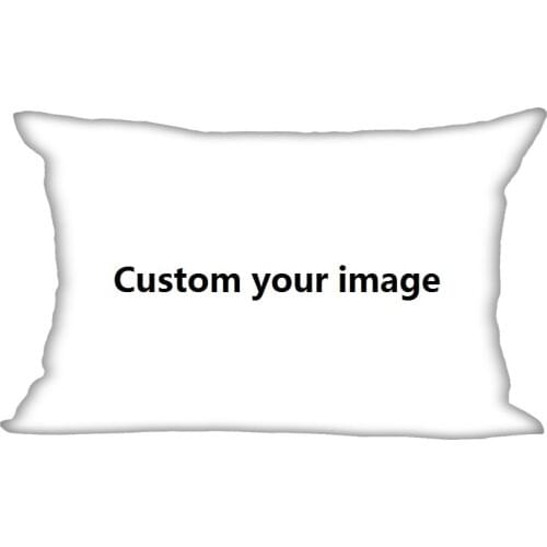 HOT SALE Custom Your Image Pillowcases Rectangle Zippered Decorative Pillow Cover Satin Fabric 40x60cm,45x75cm,50x75cm Two Sides