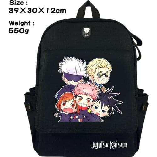Anime Jujutsu Kaisen Canvas Rucksack Backpack Student Schoolbag Bag Travel Laptop Cosplay Gift
