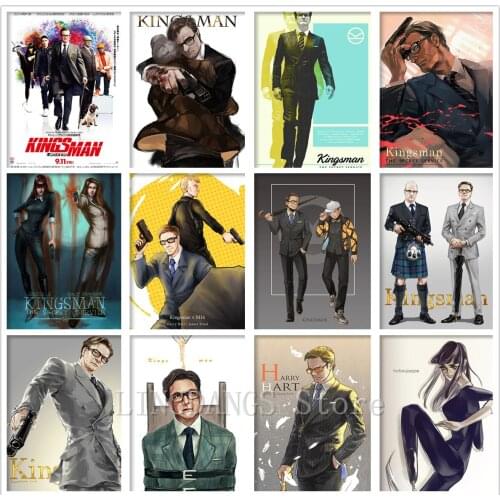 Disney 5d Diy Diamond Painting Movies Kingsman The Secret Service Posters Diamond Mosaic Embroidery Cross Stitch Art Home Decor