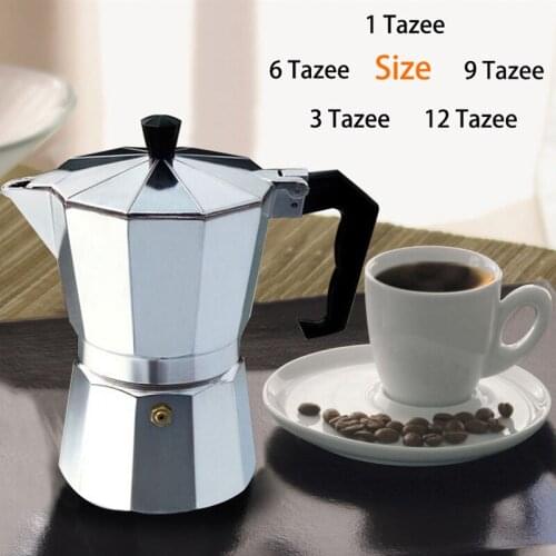 Mocha Latte Coffee pot Italian Moka Espresso Cafeteira Maker Percolator 1cup/3cup/6cup/9cup/12cup Stovetop Coffee Maker tools