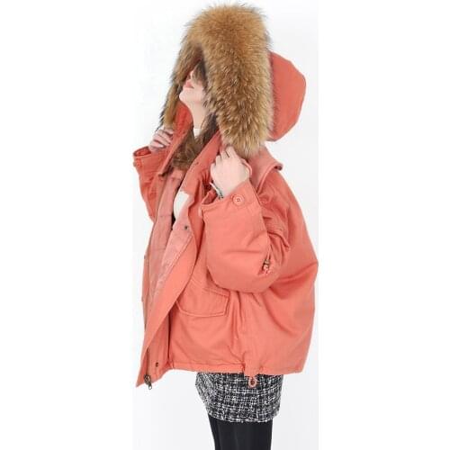 Maomaokong2020 fashion duck down jacket womens winter jacket down jacket detachable real raccoon fur collar pike jacket winter