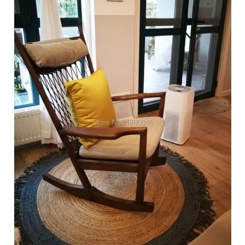 Natural jute nordic carpet French Round Style carpet round carpet Hand-made rattan grass rugs and carpets for home living room