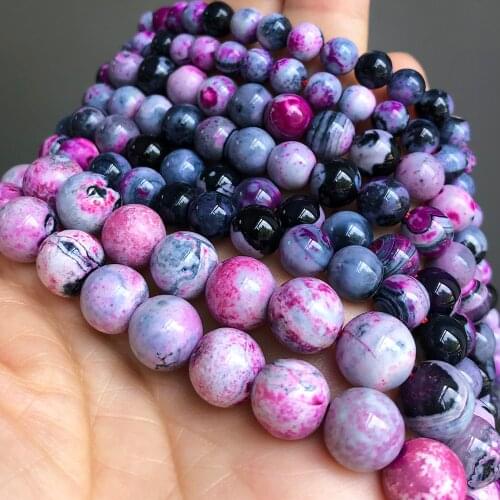 Natural Stone Red Fire Agates Beads Round Loose Spacer Accessories Beads For Jewelry Making 6 8 10mm Diy Bracelet Necklace 15Inc