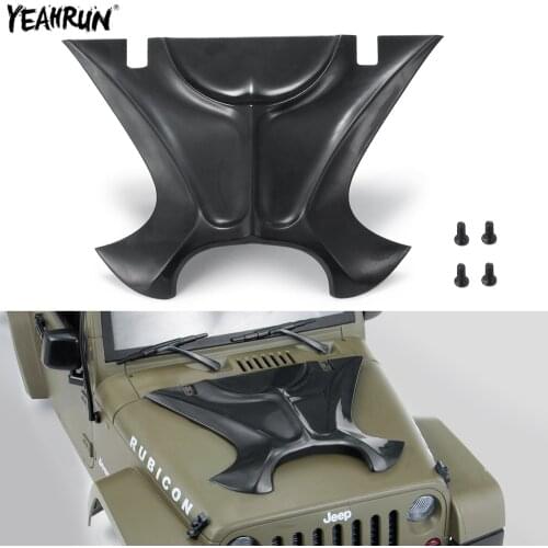 YEAHRUN Plastic RC Body Shell Jeep Wrangler Engine Cover Hood Trim Panel For 1/10 Axial SCX10 Traxxas Trx4 RC Crawler Car Parts