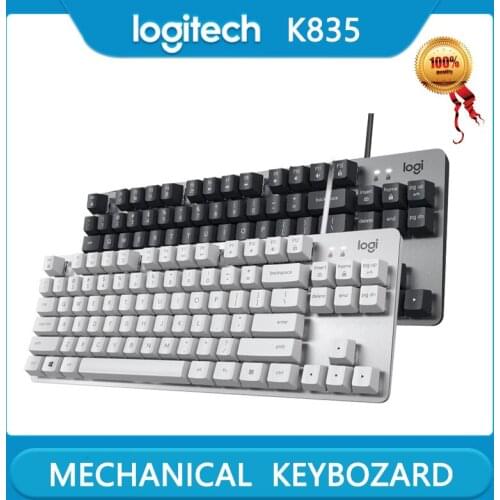 Logitech K835 wired TKL gaming mechanical keyboard 84-key cherry cherry axis PBT keycap red axis green axis