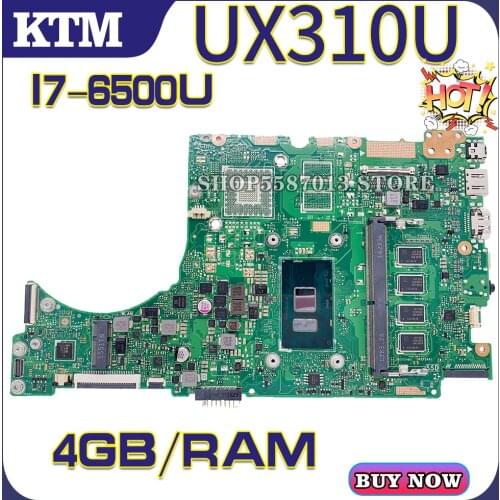 RX410U for ASUS UX310U UX310UV UX410UV UX410UQK U4000U U3000U UX310UQK UX410UA laptop motherboard mainboard 100% test OK I7 cpu