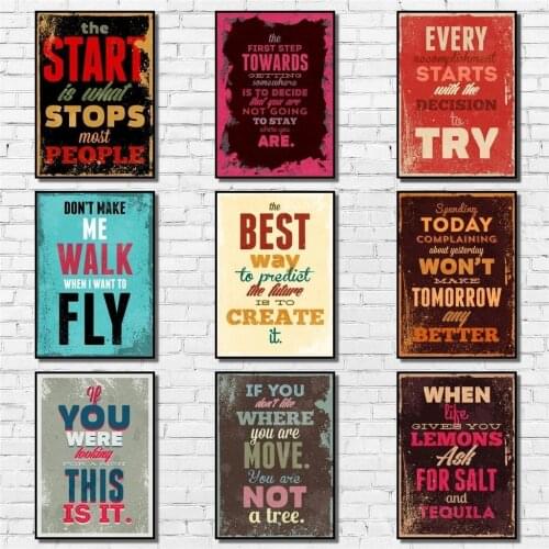 Self-Improvement Poster Whitepaper Cartoon Poster Art Painting Abstract Fancy Wall Sticker for Coffee House Bar