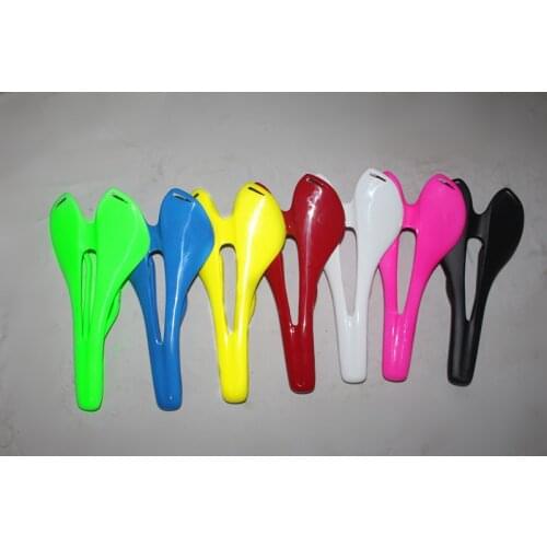 No standard white famous brand bicycle seat saddle carbon carbon fiber bicycle seat saddle pad handlebar seatpost fork 100G
