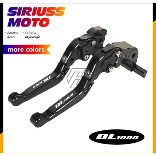 CNC Motorcycle Foldable Lever Motocross Brake Clutch Levers Case for Suzuki DL1000 DL 1000 V-STROM 2002-2016