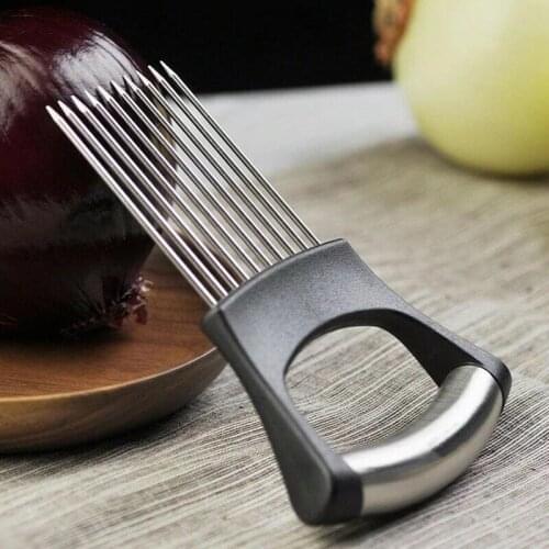 Stainless Steel Onion Needles, Onion Cutting, Fruit and Vegetable Slicing Tools, Kitchen Tools