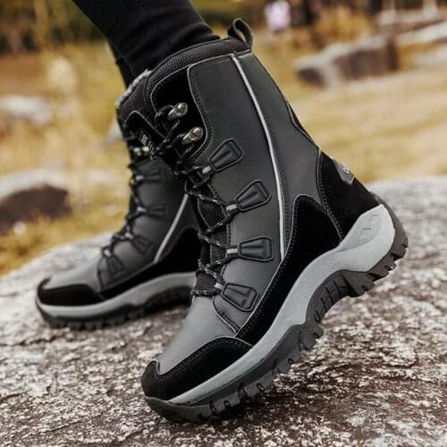 Women Winter Shoes Warm High Top Outdoor Cotton Boots For Women Non-slip Waterproof Platform Boots Wear Resistant Bota Feminina
