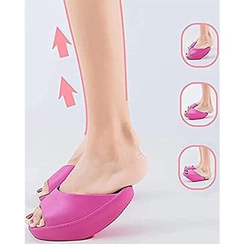 Women Shaking Shoes Weight Loss Shaking Slippers Lacing Stretching Balance Massage Slippers For Hip Lift Beautiful Legs Shoes