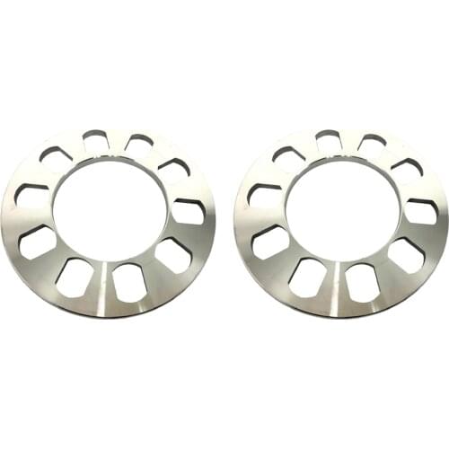 1 Pair of Universal Wheel Spacer 5 Hole 8mm Thickness Aluminum Wheel Adapters